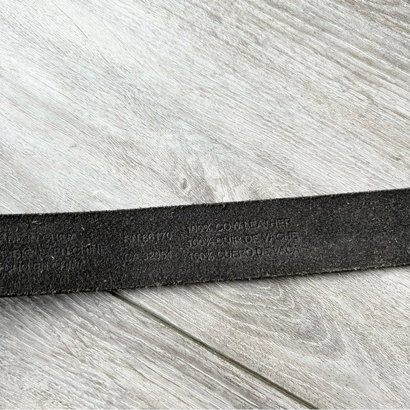 Urban Outfitters Black Leather Double Ring Buckle Belt - Picture 8 of 11